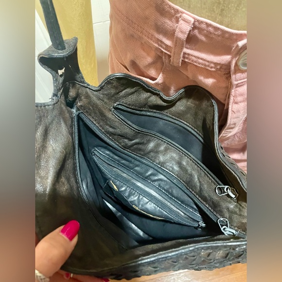 Woven Leather Crossbody Bag - Picture 11 of 15